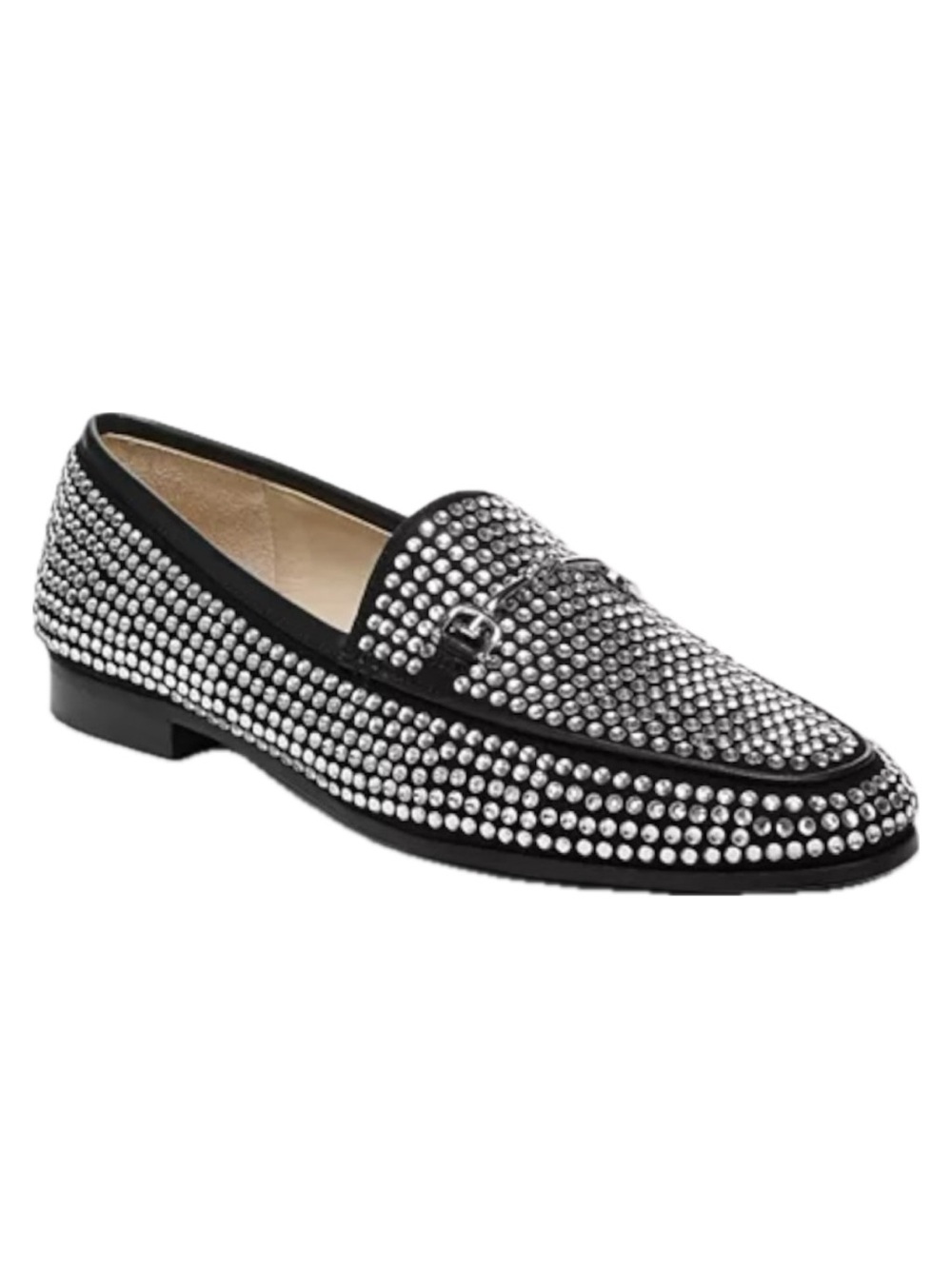Sam Edelman Black Loafers with Silver Stud Detailing